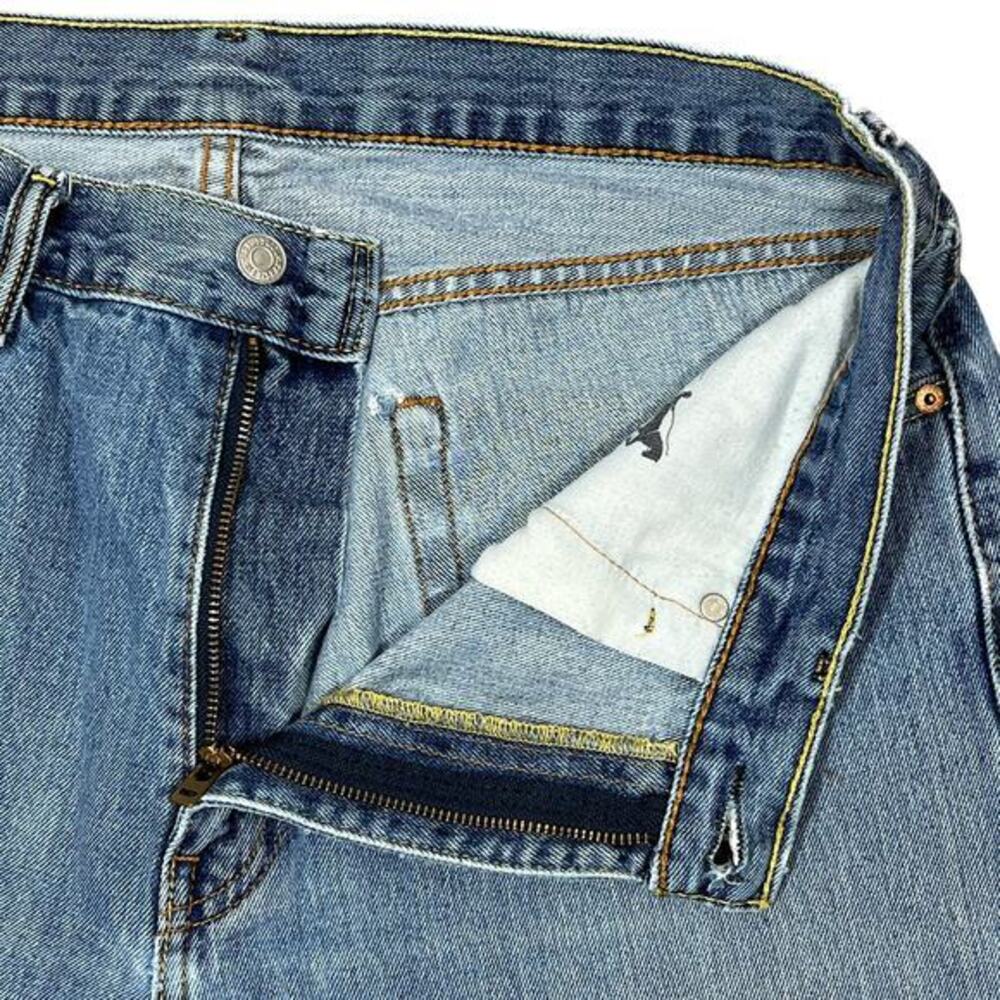 Levi's 505 Dad Jean Shorts Men's 36" (36x10) Cutoffs Grunge Jorts Retro Denim - Picture 4 of 15